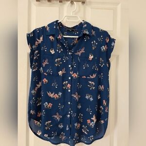 Sleeveless Floral Top | M